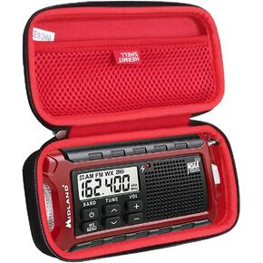 Hermitshell Hard Travel Case for Midland - ER210 Emergency Compact Crank Weather AM/FM Radio
