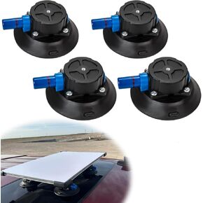 4.5" Suction Feet for Starlink Flat Mount, Hand Pump Vacuum Suction Cup, Portable Glass Suction Cups fit for countertops, Glass, Metal, and More 4 pack