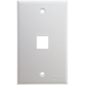 Panduit NK1FNWH 1-Gang 1-Port Faceplate, White
