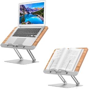 Book Stand for Reading, floor stand/holder for Laptop,Tablet,Phone,Compatible with MacBook,iPad Notebook