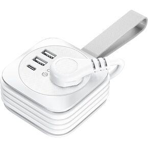 Cruise Essentials 2024,Cruise Ship Essentials with USB Ports,4ft Wrapped Travel Power Strip,2 Outlets 3 USB Ports (1 USB C)Non Surge Protector for Cruise Ship,Travel,Hotel,Cruise Essentials Must Haves