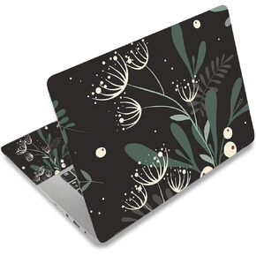 12.1 13 13.3 14 15 15.4 15.6 Inches Personalized Laptop Vinyl Skin Sticker Decal Universal Netbook Skin Sticker Reusable Notebook PC Art Decal Protector Cover Case (Art Leaf)