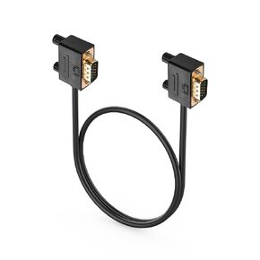 PNGKNYOCN 90 Degree VGA Video Cable,Right Bend VGA Male to Right Bend VGA Male 1080P High Resolution Cord for Computer PC Monitor Laptop TV Projector 0.5M (R/R)