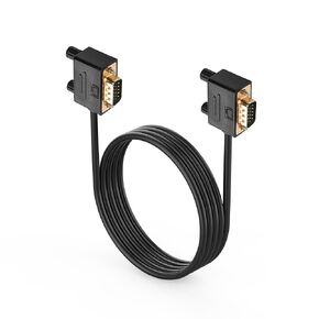 PNGKNYOCN 90 Degree VGA Video Cable,Right Bend VGA Male to Right Bend VGA Male 1080P High Resolution Cord for Computer PC Monitor Laptop TV Projector 1.5M (R/R)