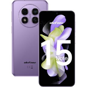 Ulefone Note 15 GSM 3G Unlocked Smartphone, 6.22 inch Display, Android 12 2GB+32GB, All Day Battery, 3-Card Slots, Dual SIM Unlocked Cell Phones, 8MP+5MP Camera, GPS/Face Recognition - Purple
