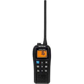 Retevis RM22 Marine Radio, Handheld Floating Radio, High Power, Noise Cancelling Mic, Backlit LCD Display, NOAA Weather, 2200mAh Battery