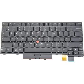 New Replacement Keyboard Compatible with Lenovo ThinkPad T470 T480 A475 A485 (Not Fit T470s T470p T480s T480p) with Pointer Without Backlit