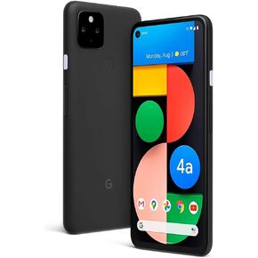 Google Pixel 4a with 5G, 6.2", 128GB, 6GB RAM, Unlocked Cellular - Just Black (Renewed)