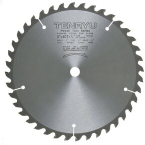 Tenryu PT-23040 9" Carbide Tipped Saw Blade ( 40 Tooth ATAF Grind - 5/8" Arbor - 0.087 Kerf)