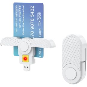 CAC Reader, DOD Military USB Common Access CAC Card Reader, Smart Card Reader Compatible with Windows, Mac OS and Linux