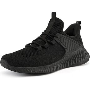 KPP Walking Shoes for Men Breathable Tennis Running Gym Sneakers Slip On Memory Foam Shoes