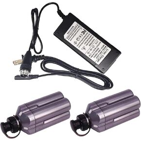WeideBATT® 2-Pack 2500mAh BM2300 Battery and RB-CC4002 Charger, fits for Daiwa Electric Fishing Reel Battery BM2300 BM2900 BM2300N BM2000 BM2000II BM2300C LB3100C