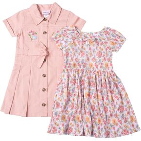 Little Lass Infant Girl's 2 Pack of Dresses