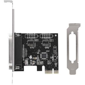 Pci-E Parallel, 32-Bit Bus Design Sturdy Lpt Printer Card Adapter, Single Parallel with a Cover Board for Programmers Printers