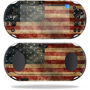 MightySkins Skin Compatible with Sony PS Vita (Wi-Fi 2nd Gen) wrap Cover Sticker Skins Vintage Flag