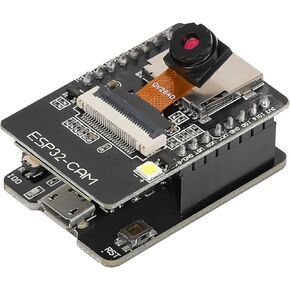 ESP32 CAM Development Board ESP32-CAM 8MP OV2640 Camera Module, WiFi Bluetooth Module ESP32-CAM-MB Micro USB to Serial Port CH340G with TF Card Slot for Raspberry Pi for Arduino