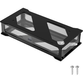 Docking Station Mounting Stand Compatible with Dell WD19 Series Dock, Wall Mount and Under Desk Mount Acrylic Holder for Dell WD19, WD19S, WD19DC, WD19DCS, WD19TB, WD19TBS, WD22TB4 Dock