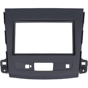 Dash Stereo Bezel,2Din Stereo Radio Fascia DVD Audio Navigation Panel Frame Fit for Mitsubishi Outlander 2008-2012