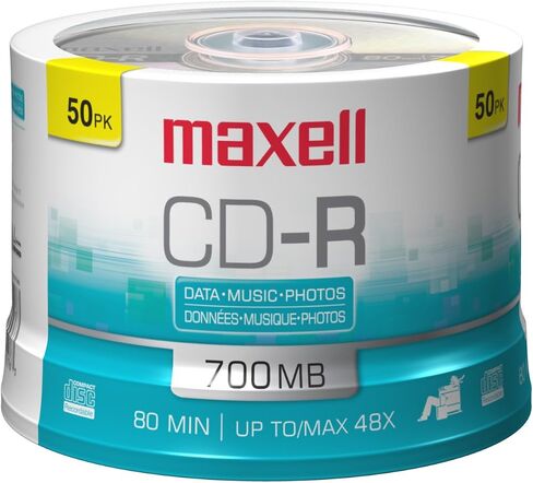 Maxell 623251/648250 700MB 80-Minute CD-Rs (50-ct Spindle),Blue in Saudi Arabia
