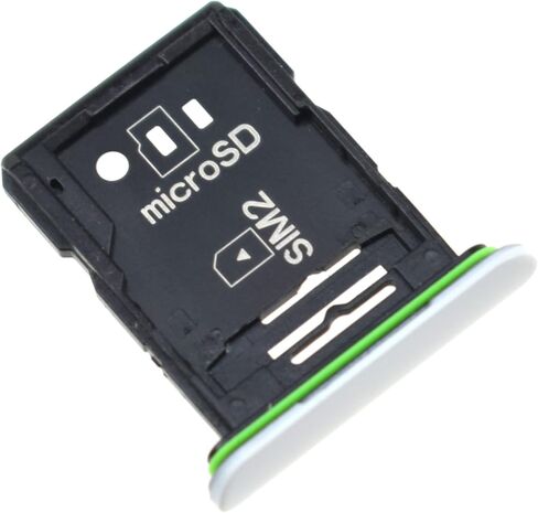 Dual SIM Card Tray for Sony Xperia 10 III SO-52B SIM Card Holder for SO-52B SIM Card Slot Replacement for SOG04 XQ-BT52 White in Saudi Arabia
