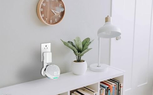 حامل يثبت على الحائط لجهاز Echo Dot 4th Gen، حامل شماعة لجهاز Echo Dot 4th Gen (أبيض) in Saudi Arabia