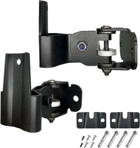 دعامات تثبيت على الحائط لمكبر الصوت العالمي، عبوتان قابلتان للتعديل على الحائط المعدني الأسود لمكبرات الصوت الصغيرة، ومكبرات صوت رف الكتب، وحامل مكبرات صوت نظام الصوت المحيطي - يدعم ما يصل إلى 40 رطلاً، والدوران والإمالة in Kuwait