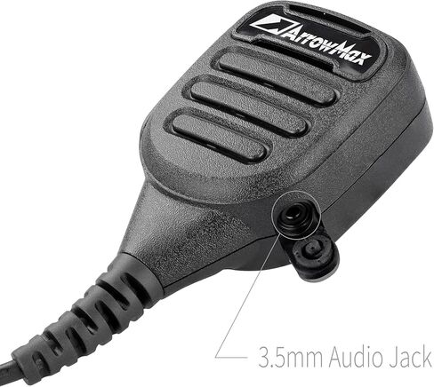 ميكروفون مكبر صوت على الكتف من Arrowmax APM280-M1 متوافق مع موتورولا CP200D CP100D R2 DEP450 BPR40D CP200 CP185 BPR40 Yaesu FT-65 FT-25 FT-4X/V in Kuwait
