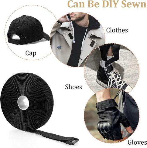 16Ft Adjustable Cable Straps with 25 Buckles, Hook and Loop Straps, Free Cut Length Cinch Strap, Fastening Cable Ties, Nylon Securing Cord Ties for Cable Tidy, Wire Management, Cord Organiser in Saudi Arabia