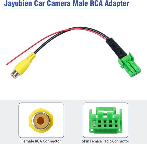 راديو كاميرا احتياطية RCA محول صالح لهوندا سوزوكي مصنع سيارة ستيريو RCA الأسلاك تسخير 5Pin أنثى عكس RCA موصل in Saudi Arabia