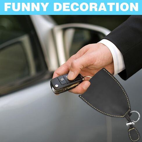 Winkkey - Protective Pull Out Key Case, Leather Car Key Case Creative Pull Out Key Case with Snap, Retro Winkey Key Holder Pouch Wink Key Pull Out Key Case, Pull Out Car Key Case with Rope (Black) in Saudi Arabia