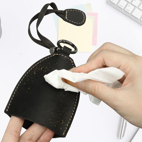 Winkkey - Protective Pull Out Key Case, Leather Car Key Case Creative Pull Out Key Case with Snap, Retro Winkey Key Holder Pouch Wink Key Pull Out Key Case, Pull Out Car Key Case with Rope (Black) in Saudi Arabia