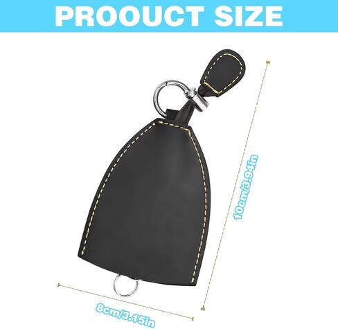 Winkkey - Protective Pull Out Key Case, Leather Car Key Case Creative Pull Out Key Case with Snap, Retro Winkey Key Holder Pouch Wink Key Pull Out Key Case, Pull Out Car Key Case with Rope (Black) in Saudi Arabia