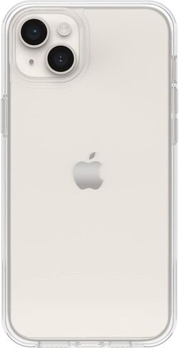 حافظة OtterBox iPhone 14 Plus Symmetry Series - شفافة، أنيقة للغاية، متوافقة مع الشحن اللاسلكي، حواف مرتفعة تحمي الكاميرا والشاشة in Saudi Arabia