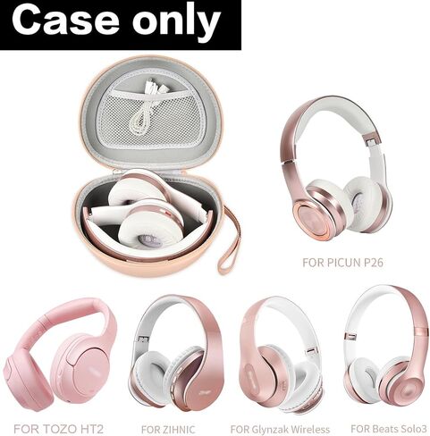 Headphone Case for Picun B8/ for Beats Solo 4/ for Picun P26/ for Beats Studio Pro/for Beats Solo3/ for Beats Studio3 On-Ear Headphones More Foldable Bluetooth Wireless Headset (Extra Large) - Black in Saudi Arabia