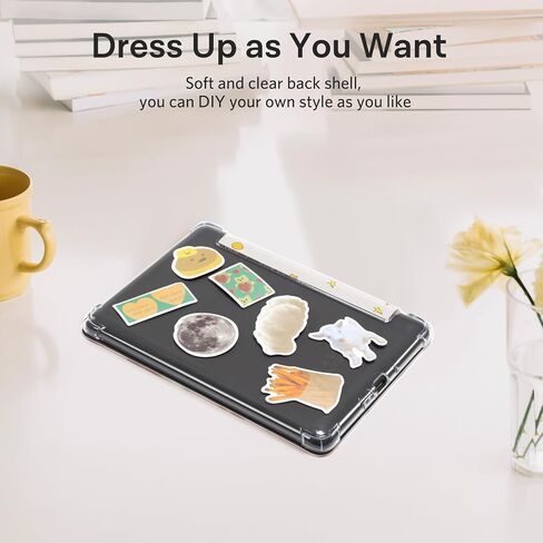 CoBak Case for Kindle Paperwhite (6.8" 11th Generation 2021 Released) & Paperwhite Signature Edition- New PU Leather Cover and Clear Soft Silicone Back Cover with Auto Sleep Wake Feature in Saudi Arabia