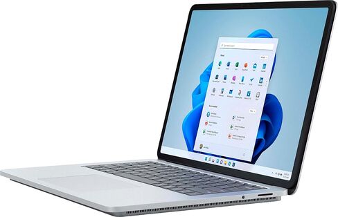 Microsoft Surface Laptop Studio 14.4-inch Touchscreen, 512GB SSD, i7, 16GB RAM with Windows 10 Pro (Core i7-11370H, Wi-Fi, GeForce RTX 3050 Ti, Latest Model) Platinum, ABR-00026 (Renewed) in Saudi Arabia