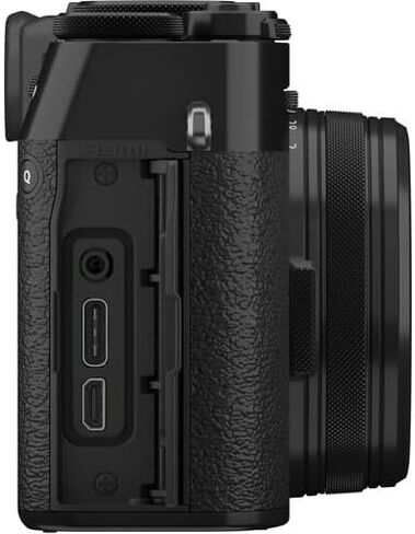 كاميرا FUJIFILM X100VI الرقمية (أسود) (16821913) + بطاقة 64 جيجابايت + قارئ بطاقات + حقيبة حمل + محفظة بطاقة ذاكرة + مجموعة أدوات التنظيف in Saudi Arabia