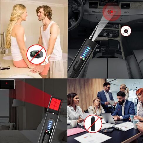 Hidden Camera Detector, 2024 Protable Anti-Spy camera Detector, RF Wireless Signal Scanner, GPS Tracker Detector for Travel, Hotel, Bathroom, Office, Car, 6 Levels Sensitivity in Saudi Arabia
