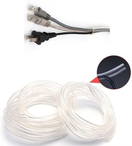 غطاء حماية للقطط والكلاب بطول 20 قدم لكابل USB وسلك الطاقة وكابل الصوت والفيديو، وغطاء سلك أنبوبي يمنع الحيوانات الأليفة من عض الأسلاك والتعرض للصعق بالكهرباء in Kuwait
