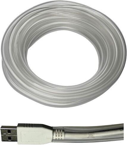 غطاء حماية للقطط والكلاب بطول 20 قدم لكابل USB وسلك الطاقة وكابل الصوت والفيديو، وغطاء سلك أنبوبي يمنع الحيوانات الأليفة من عض الأسلاك والتعرض للصعق بالكهرباء in Kuwait