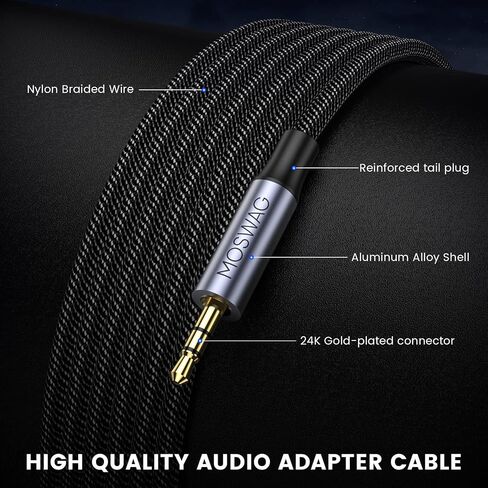 MOSWAG 2.5mm Male to 3.5mm Female Stereo Audio Jack Adapter,2.5mm Balanced Male to 3.5mm Stereo Female Jack Plug Cable for Astell&Kern AK240 AK380 AK320 onkyo DP-X1 FIIO X5III XDP-300R iBasso DX200 in Saudi Arabia