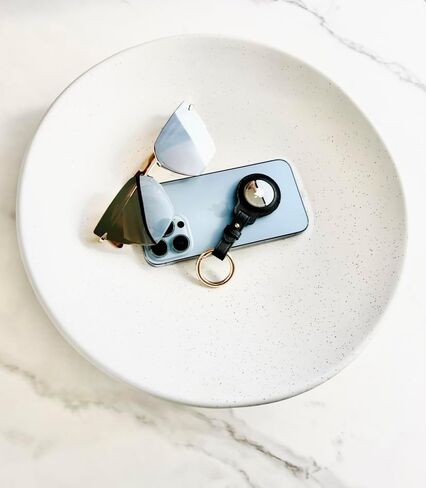 Genuine Leather AirTag Keychain Holder - Compatible with Apple AirTag | Small Leather Protecting Case with Key Ring for Superior Protection and Style | Secure Your AirTag by JANELLISSE (Cool Mint) in Saudi Arabia