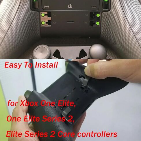 مجاديف تحكم Elite 5 في 1 لجهاز Xbox One Elite Series 2 مجاديف تحكم معدنية لسلسلة Xbox Elite 2 مجاديف تحكم أساسية مع D-Pad لمحول Xbox One Elite 1 (أسود) من النوع C in Saudi Arabia