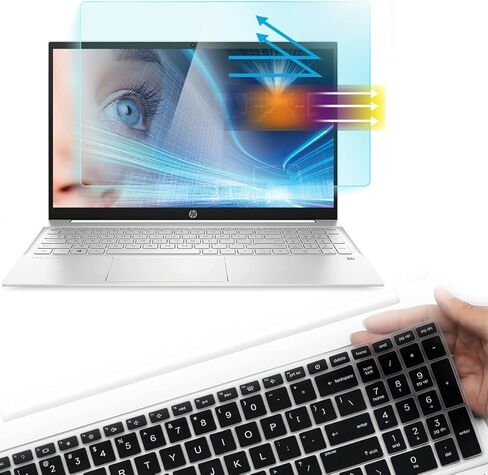 واقي شاشة مضاد للضوء الأزرق لجهاز HP Pavilion 15-eg 15t-eg 15-eh 15-er Series 15.6 بوصة للكمبيوتر المحمول 15t-eg200/eg100 15-eg2373cl 15-er1047nr 15-er0097nr 15z-eh300/eh200 مرشح مضاد للضوء الأزرق ومضاد للوهج in Saudi Arabia
