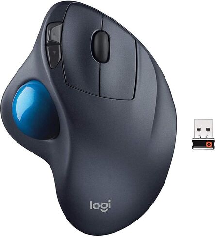 كرة التتبع Logitech Wireless M570 ذات شكل منحوت لتوفير دعم أفضل ليدك (متجددة) in Kuwait
