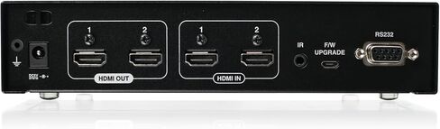 IOGEAR 2x2 HDMI Matrix Switch مع جهاز تحكم عن بعد - 4K 60HZ - 2in x 2out - إشارة تصل إلى 49 قدمًا - ما يصل إلى 10.2 جيجابت في الثانية - RS- 232 التحكم التسلسلي - GHMS8422 in Kuwait