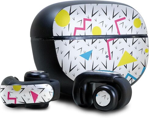 Skin Compatible with Bose Ultra Open Earbuds - 90s Fun - Premium 3M Vinyl Protective Wrap Decal Cover - Easy to Apply | Crafted in The USA by MightySkins in Saudi Arabia