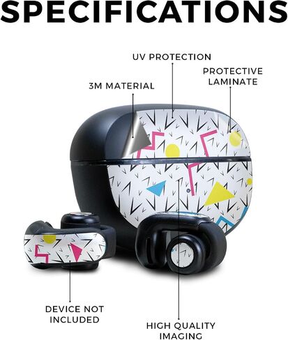 Skin Compatible with Bose Ultra Open Earbuds - 90s Fun - Premium 3M Vinyl Protective Wrap Decal Cover - Easy to Apply | Crafted in The USA by MightySkins in Saudi Arabia