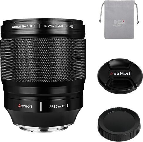 عدسة AstrHori 85 مم F1.8 للتركيز التلقائي، عدسة كاملة الإطار 85 مم f/1.8 متوافقة مع كاميرات Nikon Z-Mount عديمة المرآة Z5 Z6 Z7 Z6II Z7II Z9 in Kuwait