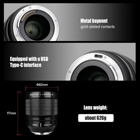 عدسة AstrHori 85 مم F1.8 للتركيز التلقائي، عدسة كاملة الإطار 85 مم f/1.8 متوافقة مع كاميرات Nikon Z-Mount عديمة المرآة Z5 Z6 Z7 Z6II Z7II Z9 in Kuwait